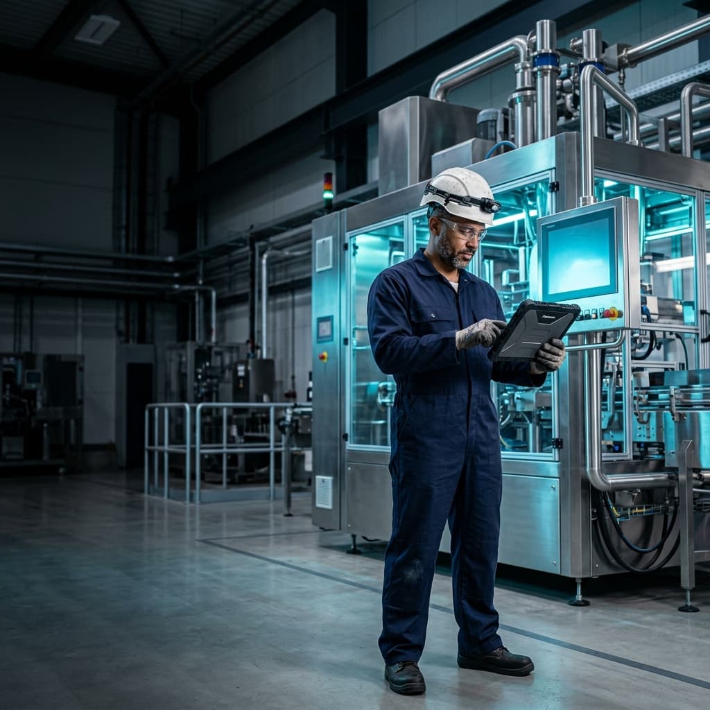 Technicien de maintenance industrielle Maintiaris en action